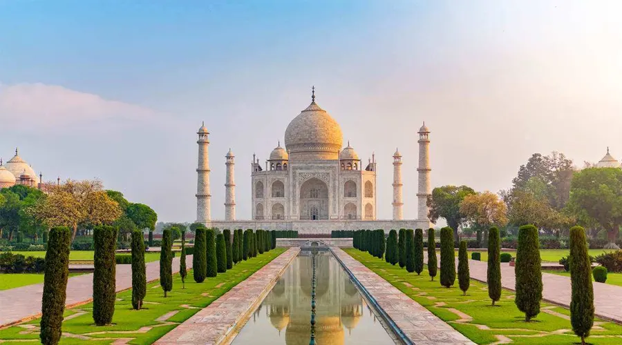 One of the seven wonders of the world - The Taj Mahal